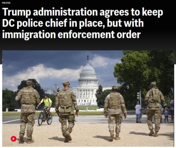 可信的配资平台 事关美国首都警务，特朗普突然做出让步